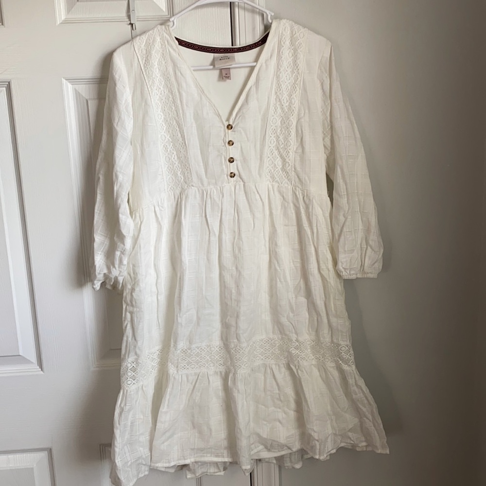 White cotton dress